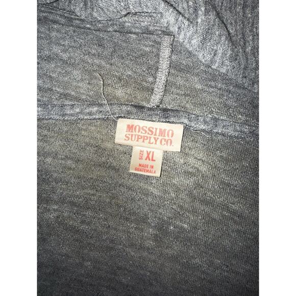 Womens, Massimo, Gray, Heather, Lightweight Hoodie Sweatshirt, Pullover Size Xl - Picture 3 of 4